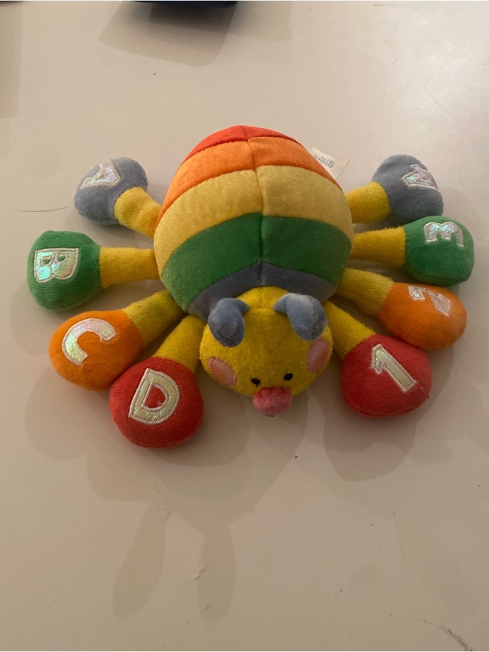 3 for $10 - baby gund  Rainbow Octopus Learning Toy - Multicolor ABCD 1234